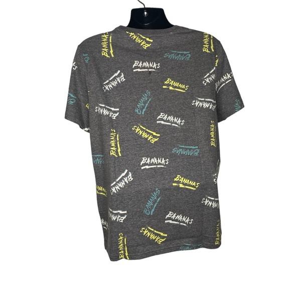 Urban Pipeline ‘BANANAS’ Slogan Graphic Tree (Size:L, Color:Gray/Blue/Yellow) - Picture 2 of 3